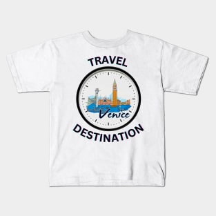 Travel to Venice Kids T-Shirt